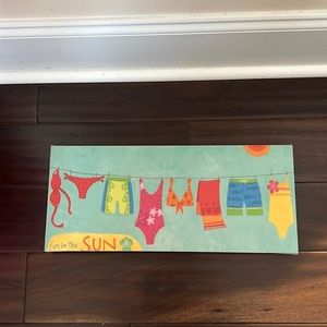 Bikini Canvas Wall Art “Fun in the Sun”